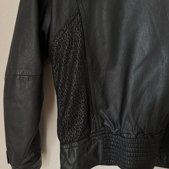 Vintage Brass Plum Nordstrom Y2K Cropped Genuine Leather lined jacket size Small - Picture 5 of 13